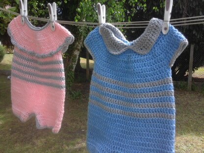 Crochet Romper 0-3m