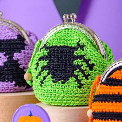Halloween crochet purse set "Witch's picks"