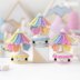 Amigurumi Crochet Pattern for kawaii music box carousel butterfly by AradiyaToys gift tutorial PDF file easy amigurumi pattern DIY project by AradiyaToys (Olka Novytska)
