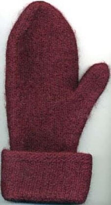 Two-Needle Felted Mitten
