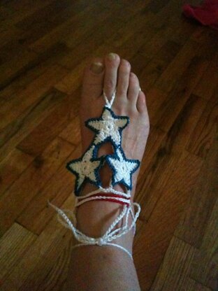 Stars and Stripes Barefoot Sandal