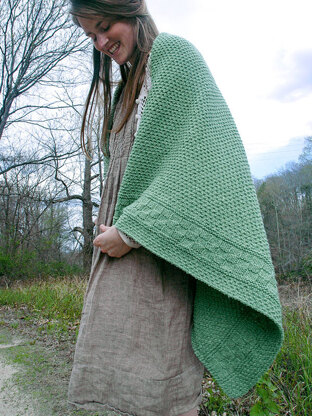 Capron Blanket in Berroco Remix Aran