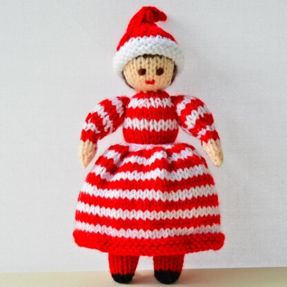 Heidi - Christmas Elf Folk Doll Knitting Pattern