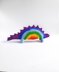 Rainbow dinosaur toy