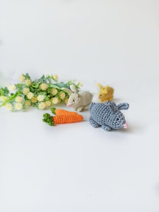 Little bunny toy keychain