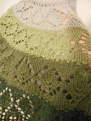 Shades of Leaves Shawl