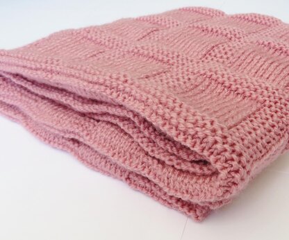 Blocks and Ridges Baby Blanket