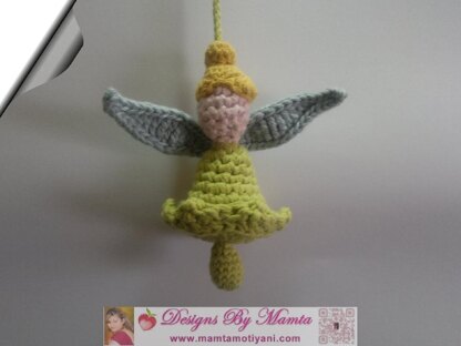 Crochet Tink Fairy Doll Crib Fairy Mobile Baby Soft Toy