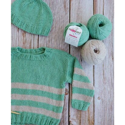 Baby Sweater Cali in Hoooked Atlantica - Downloadable PDF