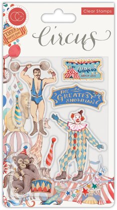 Craft Consortium A5 Clear Stamps - Greatest Show, Circus