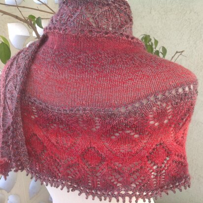 Cinnabar Shawl