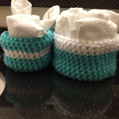 Seaside Reflections Chunky Crochet Baskets