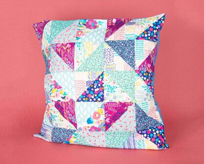 LoveCrafts Patchwork Cushion Pattern - Downloadable PDF