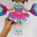 Astrid doll clothes crochet pattern, Amigurumi doll Cheerleader outfit pattern (English, Deutsch, Français)