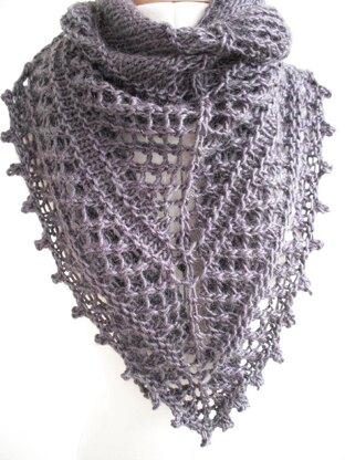 Bilberry shawl