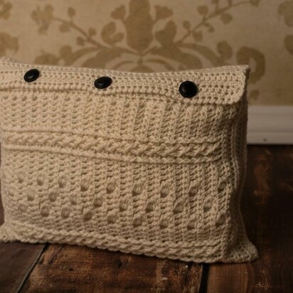 Braided Cable Block Rectangle Pillow