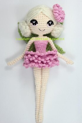 Chrysanna the Albino Fairy Crochet Amigurumi Doll