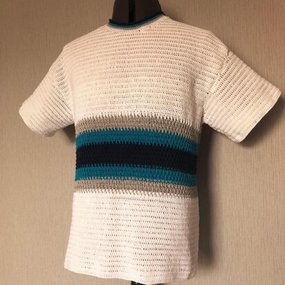 Men's Textured Stripe T-Shirt