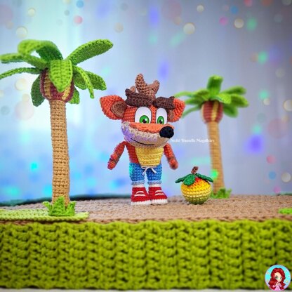 🧶 Crash Bandicoot + Coco Bandicoot – Chibi Amigurumi Pattern Set
