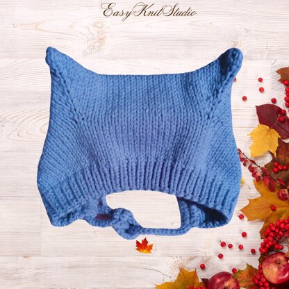Cat Ears Baby Bonnet