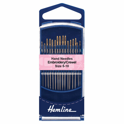 Hemline Embroidery/Crewel Needles -Size 5-10