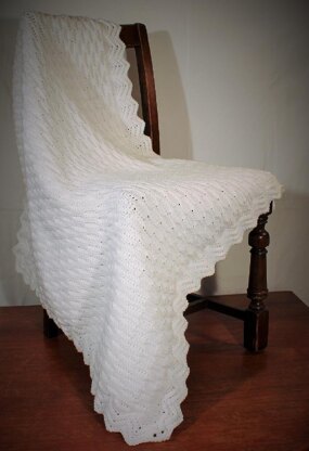 Honeycomb Blanket with Ripple Edging