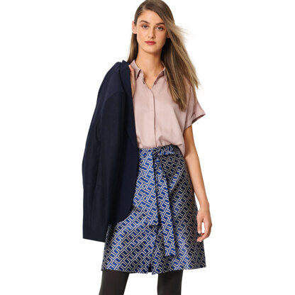 Burda Style Misses' Front Fastening Flared Skirt B5991 - Sewing Pattern