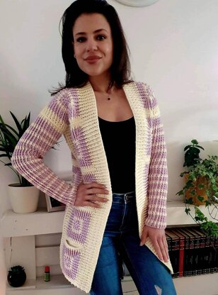 Crochet jacket for spring