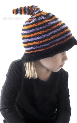 Striped Halloween Witch Hat