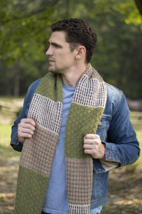 Men's Scarf Shelter in Universal Yarn Deluxe Worsted -  Downloadable PDF