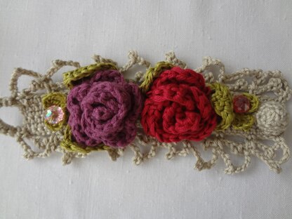 Vintage Rose Bracelet Cuff