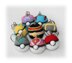 9 x Pokemon Ball Key Chains