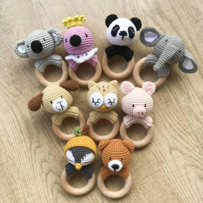 Crochet Patterns Panda,Baby Toys Crochet Patterns,Crochet Teether Patterns,Crochet Baby Rattle,Crochet Patterns for Baby