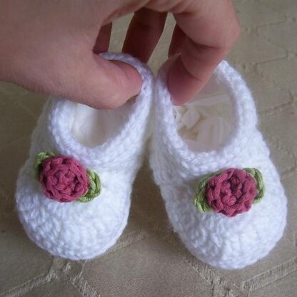 Rosebud Baby Shoes