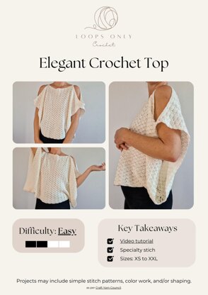 Easy Crochet Pattern Crochet Top Summer Crochet Crochet Sweater