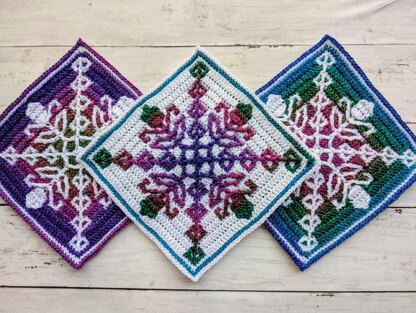 Dusky Meadow Mosaic Square