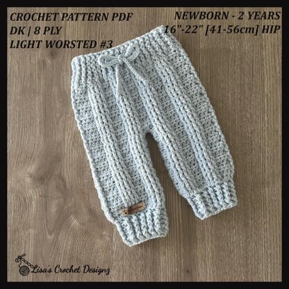 Crochet baby leggings free pattern hot sale