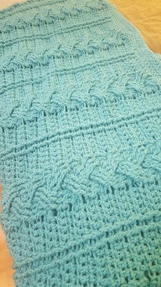 Crochet Cable Blanket