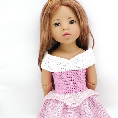GOTZ/DaF 18" Doll Princess Aurora Dress Set