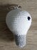 Crochet pattern light bulb keychain