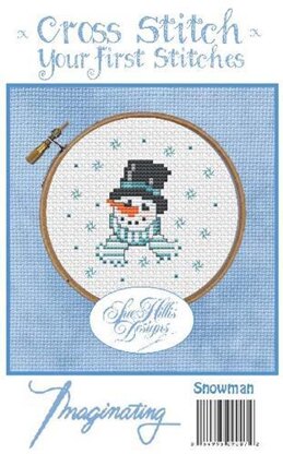 Imaginating Snowman Cross Stitch Kit - 2.7in x 2.9in