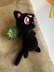 Crochet pattern for Luna cat. Cute soft toy knitted by hand. Sailor Moon.