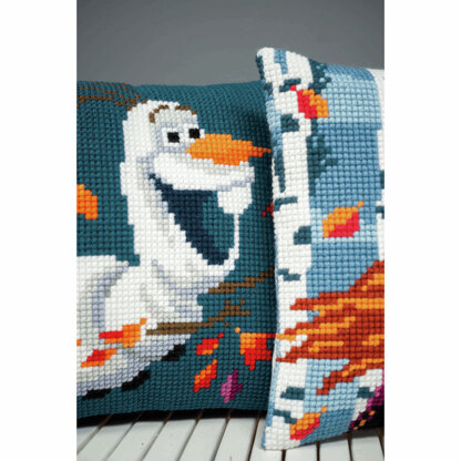 Vervaco Disney Frozen 2: Olaf Cushion Cross Stitch Kit - 40 x 40cm