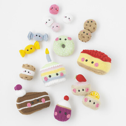 Sweet Treats - Free Toy Knitting Pattern for Kids in Paintbox Yarns Simply DK 