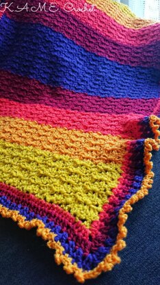 Tropical Sunset Baby Blanket mini CAL