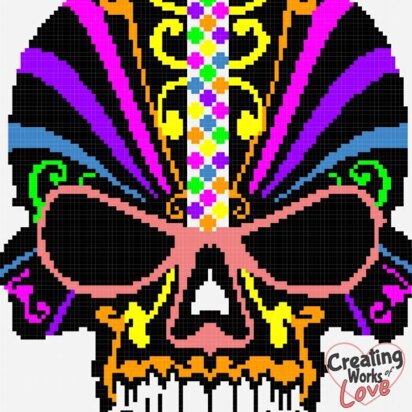 Decorative Skull C2C graphgan