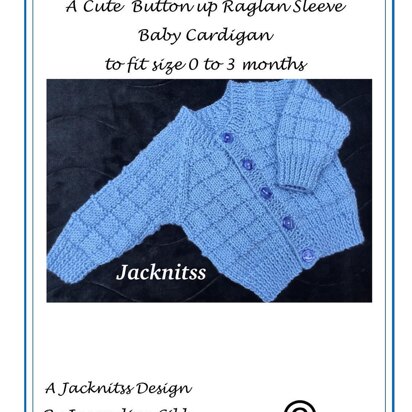 All Square Baby Cardigan - knitting pattern