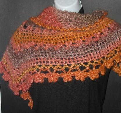 Vibrant Orange Shawl