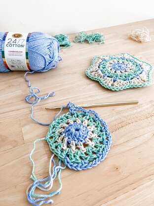 May Flowers Coasters Crochet Pattern