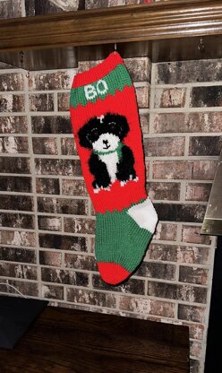 Shitzu Dog stocking